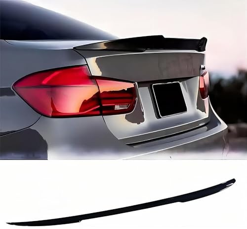 TYUIGHF Auto Heckspoiler, für VW Golf 4 Golf 4 Sport Golf 5 Golf 6 Golf 6 Kofferraumspoiler,Kratzfeste Kofferraum Heckspoiler Flügel Lippe Dachspoiler Heckflügel Zubehör,A/Glossy Black