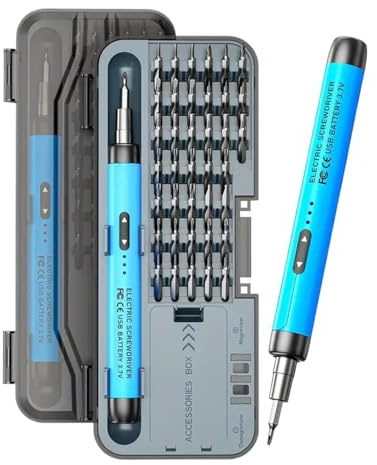 Precision Electric Screwdriver | 46-in-1 USB Rechargeable Cordless Precision Tool | Cordless Screwdriver Set,for Daily Repair Electronics Battery Devices Phone Home Offices Truck Vehicle RV