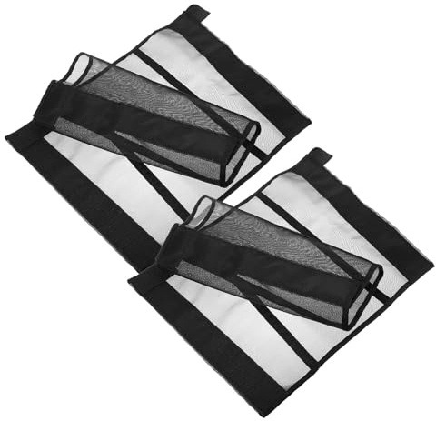 GALPADA 4 Fundas Protectoras para Patas de Caballo Negras, Malla Transpirable Antideslizante, Botines Verano para Caballos, Vendajes Protectores Exteriores, Set 4 Piezas para Uso