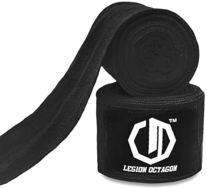 Legion Octagon Bandagen Boxen - Boxbandagen mit Klettverschluss - Baumwolle Elastan - Boxen MMA Muay Thai Handbandagen