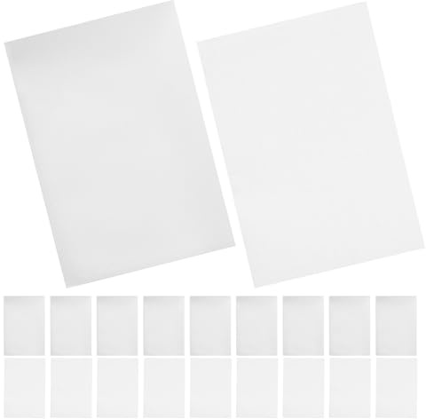 iplusmile 10 Satz Wasserlösliches Sticktransferpapier Auswaschbares Stickvlies 20x28cm Bedruckbares Transferpapier für Stoffe Wie Baumwolle Seide Polyester Quiltzubehör Handarbeit