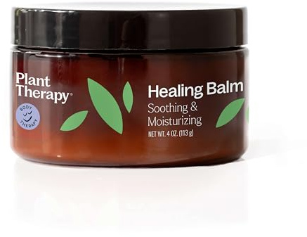 Plant Therapy Healing Balm 4 oz 100% Pure & Natural, Nutrient-Rich Botanical Formula, Soothing Ingredients: Shea Butter, Tamanu Oil, and Calendula Extract