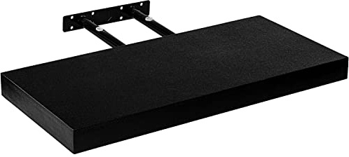 STILISTA Wandregal Volato, freischwebend, Farb- & Größenwahl, 100 cm Schwarz