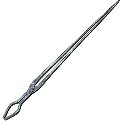 Tenaza de forja Pinzas de herrero Tenaza de forja de punta redonda Forja de tornillo de banco de yunque 4PCS 75/80 / 1.15cm Tenaza de forja para Engineer Blacksmith Forge,A1.15m