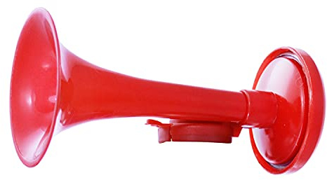 AAB Drucklufthorn (Aufsatz) - sehr laute Tröte, Lufthorn, Gashupe, Druckluftfanfare, Fußballtröte, Vuvuzela, Aufsatz für Druckluftspray-Dose