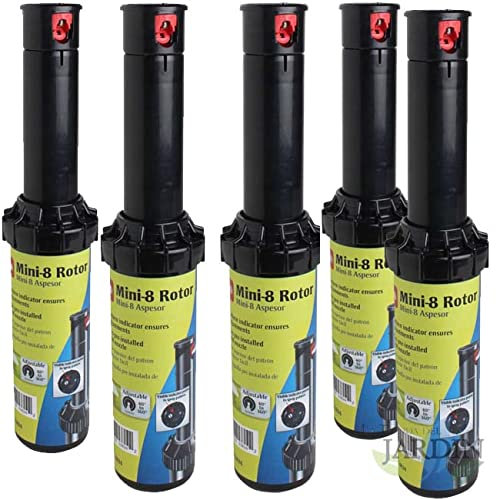 Suinga. Lot 5 Turbine Arrosage Mini8. Portée 6 à 10,70 m. Filetage 1/2 Femelle, Arroseur Company