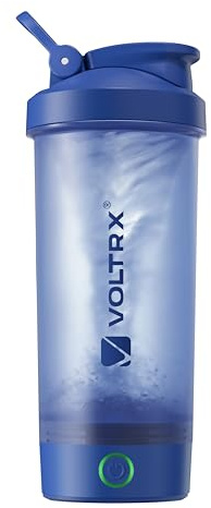 VOLTRX Titanus - Bottiglia per shaker per proteine, ricaricabile tramite USB C, elettrico, per frullati proteici e frullati sostitutivi dei pasti, senza BPA,700ml