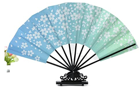 Éventail de Poche en Papier de Riz, Cuisson de Laque, Design imprimé, décoration de la Maison, éventail de Danse à Motifs (Color : Color4, Size : 28cm)