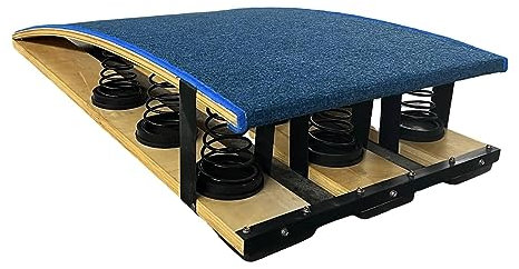 XNZJHPP Gymnastik-Sprungbrett, verdicktes Sprungbrett für Gymnastik-Balken-Weitsprung, mit Stahlfeder und Sprungpolster für die Heim-Gymnastikschule