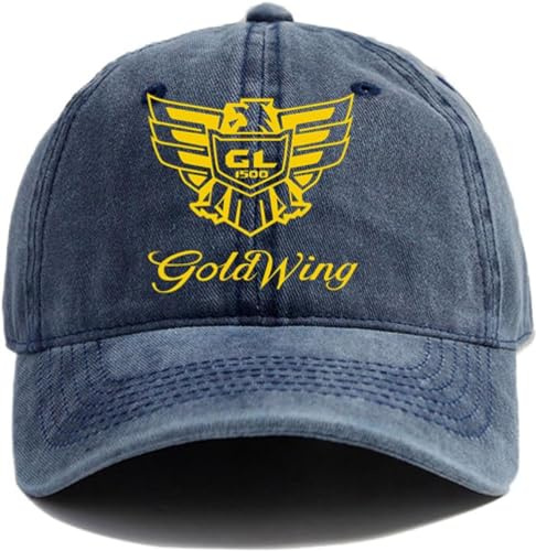 TeysHa Baseballkappe Snapback Sonnenhut Goldwing GL1500 Baseballkappe Distressed-Hüte Kappe Herren Retro Outdoor Sommer verstellbare Mütze Männer und Frauen
