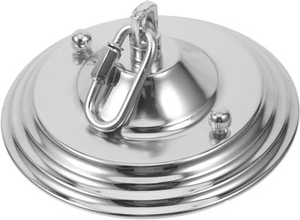 ORFOFE Kronleuchter Lampenfassung Deckenleuchten Kronleuchter Platte Antiker Lampenbaldachin-bausatz Aus Bronze Moderne Led-deckenleuchten Deckenventilatorleuchte Hängend Silver Eisen