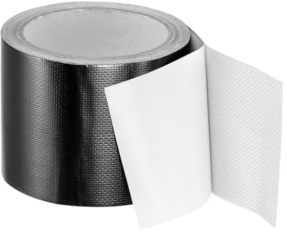PATIKIL Awning Repair Tape 8m x 8cm Waterproof Canvas Tape High Adhesive Tear Repair Patch Kit for PVC Tarpaulin Tent Awning Fabric RV Sail Boat Cover, Black (3.15 x26.24ft)