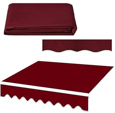 Tela Per Tenda Da Sole Da, Balcone, Patio, Terrazzo, Giardino, Tela Per Tenda Esterno Sole, Telo Per Tenda Da Sole Ricambio, Tenda Da Sole Per Esterno Telo Di Ricambio, Idrorepellente(2.5x2m(8.2x6.5ft