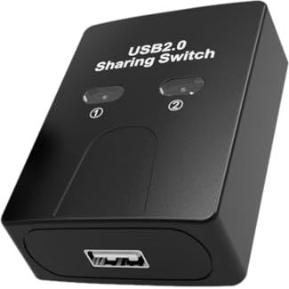 Pqahffowr 2 Ports USB2.0 Hub USB Switch Imprimante Sharer Deux Ordinateurs Partagent Un Périphérique USB 2 en 1 Sortie USB Splitter Partager U Disk