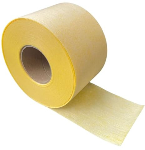 FLIESENProfi.de Dichtband für Fliesen 50m Rolle | nur 0,78 € pro Meter | Abdichtung Bad Dusche | Innen & Außen | 120mm breit | DIN 18534 & AbP (Länge: 50 m (gelb))