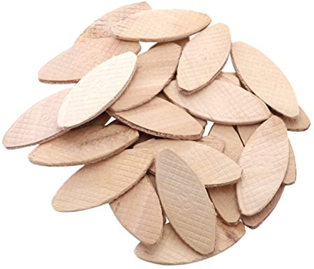 WOONEKY 100pcs Tenon Machine Wood Biscuit Joiner Biscuits Woodworking Joining Board Craft Supplies for Woodworking and Furniture Assembly