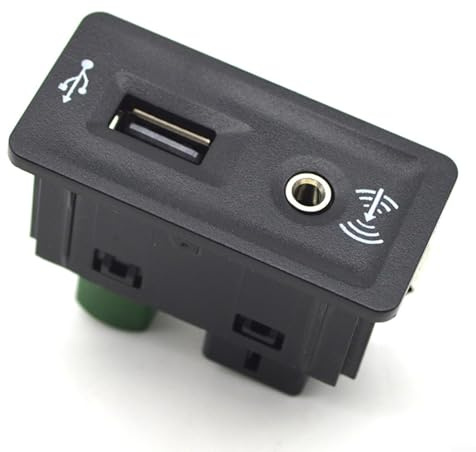 URPIZY Interruttore USB AUX 5Q0035726E Media Interface Adattatore per Golf 7 MK7 per Passat B8 per CarPlay connettore di ricambio