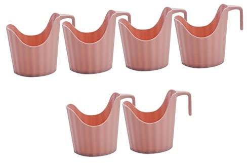 Levemolo 6 Pezzi Portabicchieri Antiscottatura Plastica per Bicchieri Usa e Getta Supporto Decorativo per Feste Resistente e