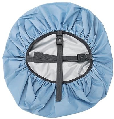 ZYFHYU 2Pcs Rain Cover for Backpack 35L 45L 60L Outdoor Camping Hiking Climbing Cross Buckle Dust Raincover für Wandern, Camping, Radfahren(30-40L,Blue3)