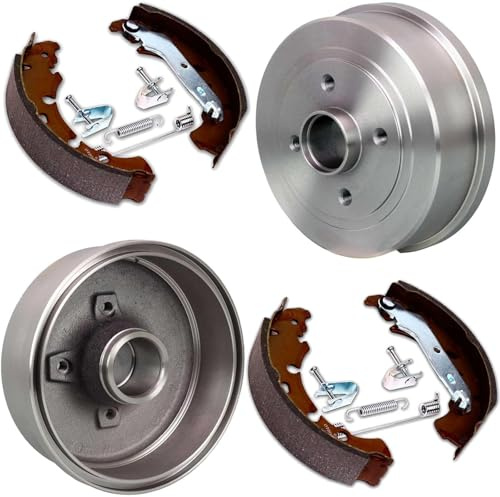 Bremstrommel + Bremsbacken + Zubehör hinten | 253911 + 2739637 + 105-0672 Kompatibel mit Clio II (bb_, Cb_),logan (ls_)
