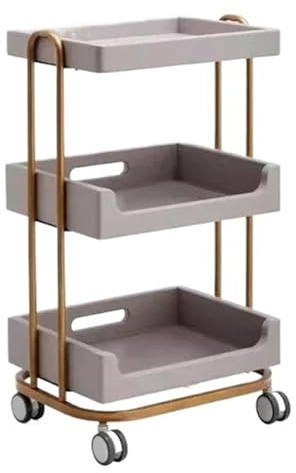 Cosmetic Salon Trolley Cart - Vintage Auxiliary Trolley for Hairdressers and Living Rooms, Professional Furniture for Salon Use