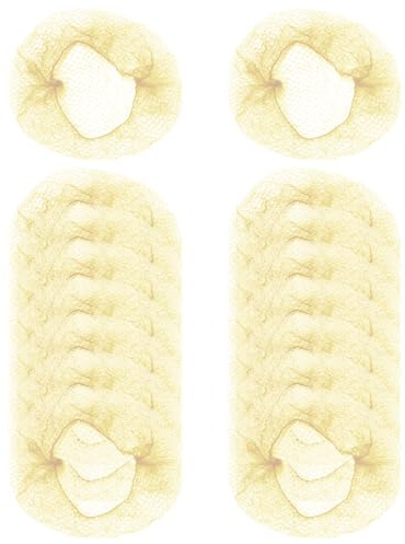 30 Pièces Filet Chignon Danse Enfant,Filet Cheveux Invisible,Maille Fine Filets Chignon Danse Classique Fille Bun Reutilisable Kit,pour Femme Hôtesse Danseuse Infirmière Coiffure Accessoire(Beige)