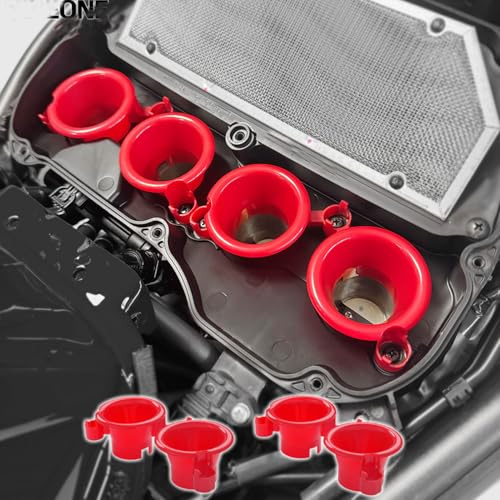 WOOGA Velocity Stack Tazza di Aspirazione Aria Coppa del corno di aspirazione dell'aria Per Ho&n&da CBR CB 650R 650 R CB650R CBR650R E-Clutch 2019-2025 Imbuto Aria Ad Alto Flusso Vento Airbox