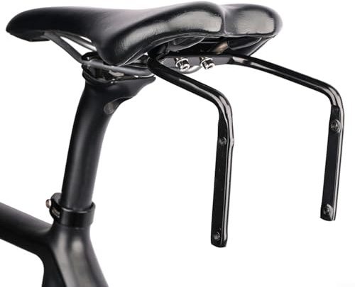 Sacoche de selle pour barre stabilisatrice, support arrière en alliage d'aluminium, support de bouteille d'eau, sac de queue de vélo avec support anti-secousses