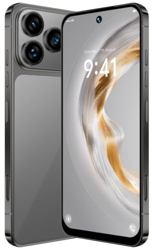 JtQtJ 4G Smartphone, 6.6 HD Screen Mobile Phone, 4GB RAM+32GB ROM (Expansion to 256GB), 5000mAh Large Battery, Dual SIM Dual Camera,Android 12.0,Support WIFI/Bluetooth/Face ID/GPS/OTG (Black)
