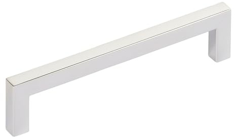 SOTECH Möbelgriff E8 BA 128 mm Edelstahl SS201 poliert | Kommodengriff Schranktürgriff für Küche Bad und mehr
