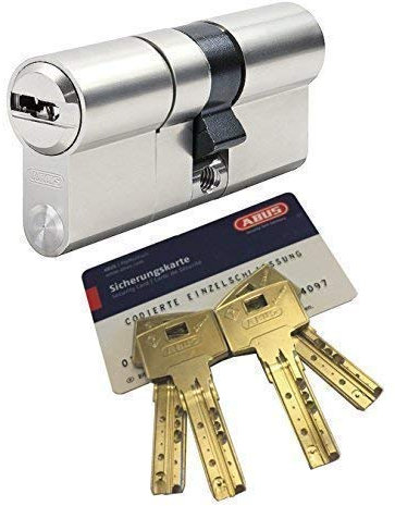 ABUS Bravus.3000 MX Doppelzylinder mit Sicherungskarte und 4 Schlüssel, Länge (a/b) 55/55mm (c=110mm), modulare Bauweise MX erhöhter Bohr.- Zieh- u. Abreißschutz, mit Not-u. Gefahrenfunktion