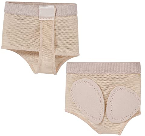 DoGeek Foot Thongs Ballenschutz für Ballett Tanz Footundeez für Mädchen Damen (Nude, Schuhe 4 Größe)