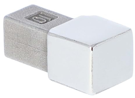 Innen & Außenecke für Fliesenschiene, Fliesenprofil, Quadratprofil, Edelstahl (V2A) glänzend, 12,5 mm Höhe