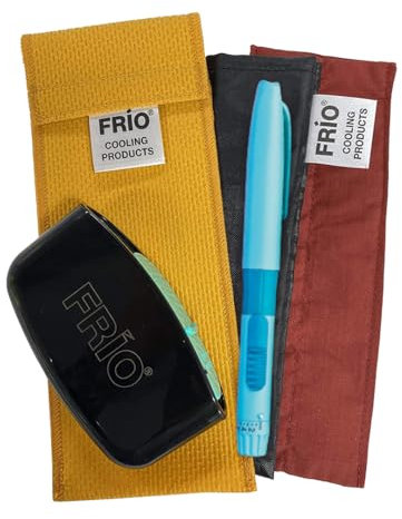 FRIO Kühltasche für 1 Pen, mit Nylon Inner Tasche, mit MySharps für gebrauchte Nadeln (Terra Cotta)