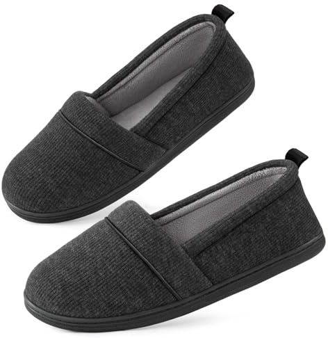 EverFoams Women's Knit LightWeight Slippers Memory Foam House Shoes | Soft,comfy,breathable,anti-slip,gifts,machine-washable