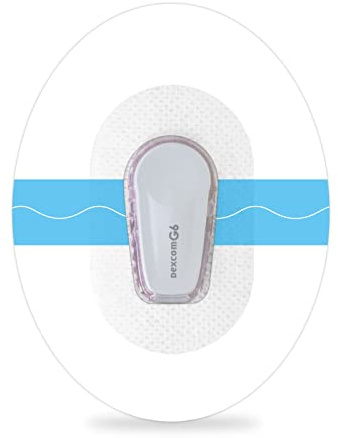Dexcom G6 Pflaster,50 Stück Wasserdichte Fixierpflaster,Transparentes Premium-Überpflaster, Fixierung und Hautfreundlicher, Kontinuierlicher Glukosemonitorschutz für 10 Tage Aufkleber