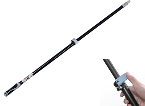 ROLLINGDOG Rullo di estensione per rullo di vernice, da 0,7 m a 1,2 m, per soffitti alti, angoli, modanature a corona, finestre, persiane