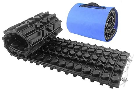 Reifengriff-Traktionsspuren für Fahrzeuge, tragbare Reifen-Traktionsmatten, Reifen-Recovery-Track-Pad, Off-Road-Traktionsbretter, Matten für Schlamm, Sand, Schnee (Farbe: Schwarz-2 Stück, Größe: 28,
