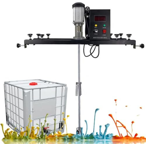 GEJLELDS IBC-Rührwerk, 980 W elektrische Tankmischermaschine, kommerzielle 1-Tonnen-Farbrührmaschine mit Stützaufhänger, Farbmischausrüstung, für Tintenlöser-Rührwerk