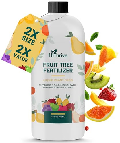 16oz Fruit Tree Fertilizer - Makes 16 Gallons of Fruit Tree Spray Plant Fertilizer for Blueberries, Strawberry Plant, Apple & More - Promotes Vibrant Foliage, Strong Branches, and Abundant Harvests