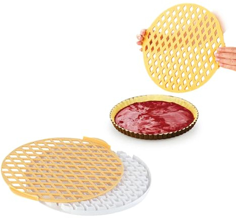 Avilia Moule à tarte en ABS 30 cm - Treillis coupe-papier léger et robuste, idéal pour les tartes avec confitures ou chocolat, lavable au lave-vaisselle, facile à utiliser et parfait pour la