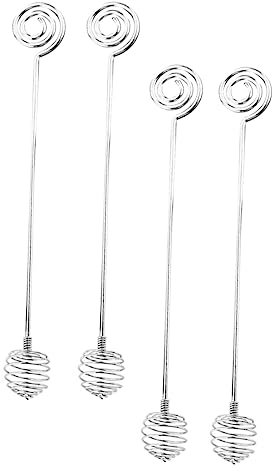 Ciieeo 4pcs Stainless Steel Honey Dipper Sticks Jam Stir Wand Honey Taking Rods for Kitchen Household Stirrer