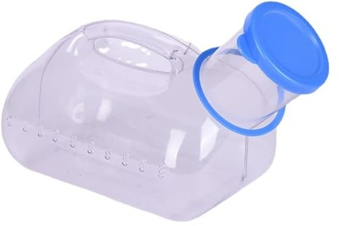 Urinoirs transparents for hommes, anti-fuites, réutilisables, for la nuit, bouteille for pipi durable de 1000ml, pichet portable for pipi for hommes