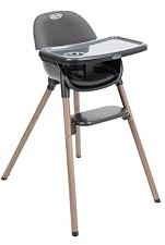 Graco - Presti™ Seggiolone 3-in-1: seggiolone, sgabello, seggiolina. Adatto da 6 mesi a 6 anni circa (max. 27,3 kg), colore Charcoal