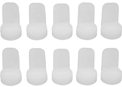 Mtlavish Klarinette Daumenruhe Silikon Fingerkissen 10 Stück Weiß Ergonomischer Schutz für Holzblasinstrumente Langlebiges Silikonmaterial für Komfort und Flexibilität Ideal für Anfänger und Profis E