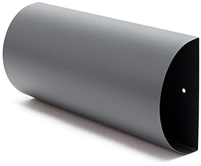 Wiltec Zeitungsfach V1 Anthrazit 375 x 85 x 175 mm, Zeitungsrolle zur Wandmontage, Zeitungsbox aus pulverbeschichtetem Stahl