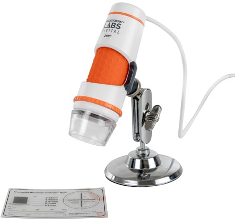 Celestron Deluxe Capture Your Discoveries 44302-C Microscopio manuale digitale, Grigio