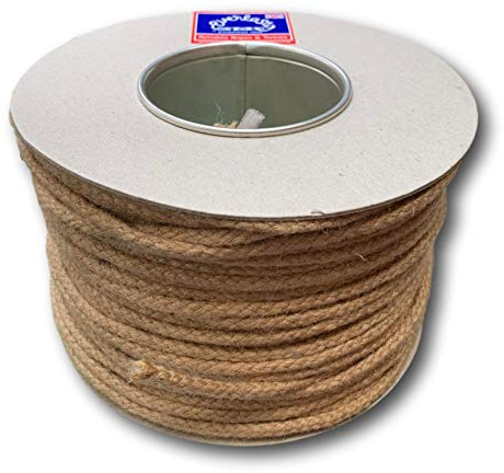 EVERLASTO Plaited Jute Sash Cord with Strong Polypropylene Core No.3 (5mm) x 100M