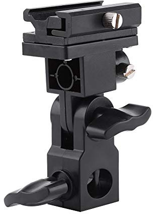 Topiky Staffa Flash Stand, Supporto Flash per Fotocamera Flash con Porta riflettore per ombrellone e Pattini Caldi per Foto