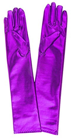 NUOBESTY Violette Handschuhe Für Damen Kostüm-accessoire Schminkhandschuhe Tanzhandschuhe Aus Hochwertigem Material Kurz